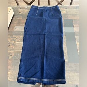 Pilcro Jean Skirt with back slit Size S